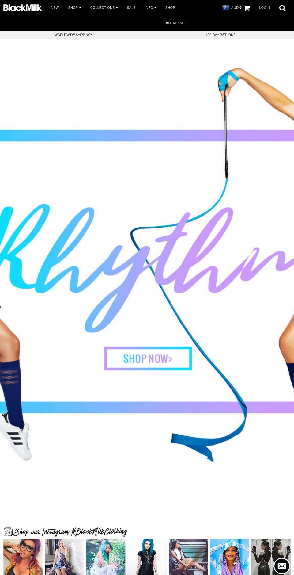 black-milk-responsive Shopify theme site example blackmilkclothing.com.au