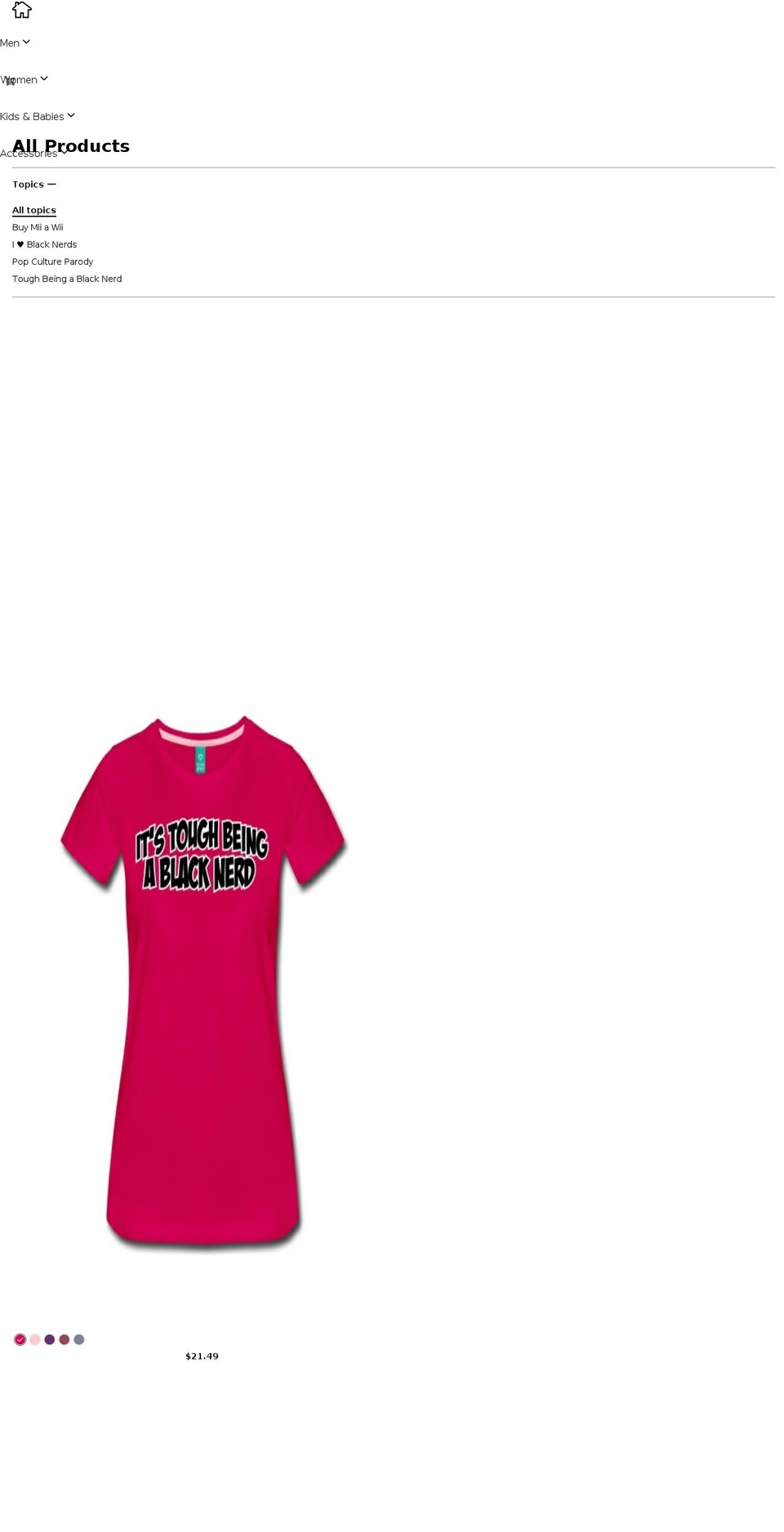 blacknerdshop.com shopify website screenshot