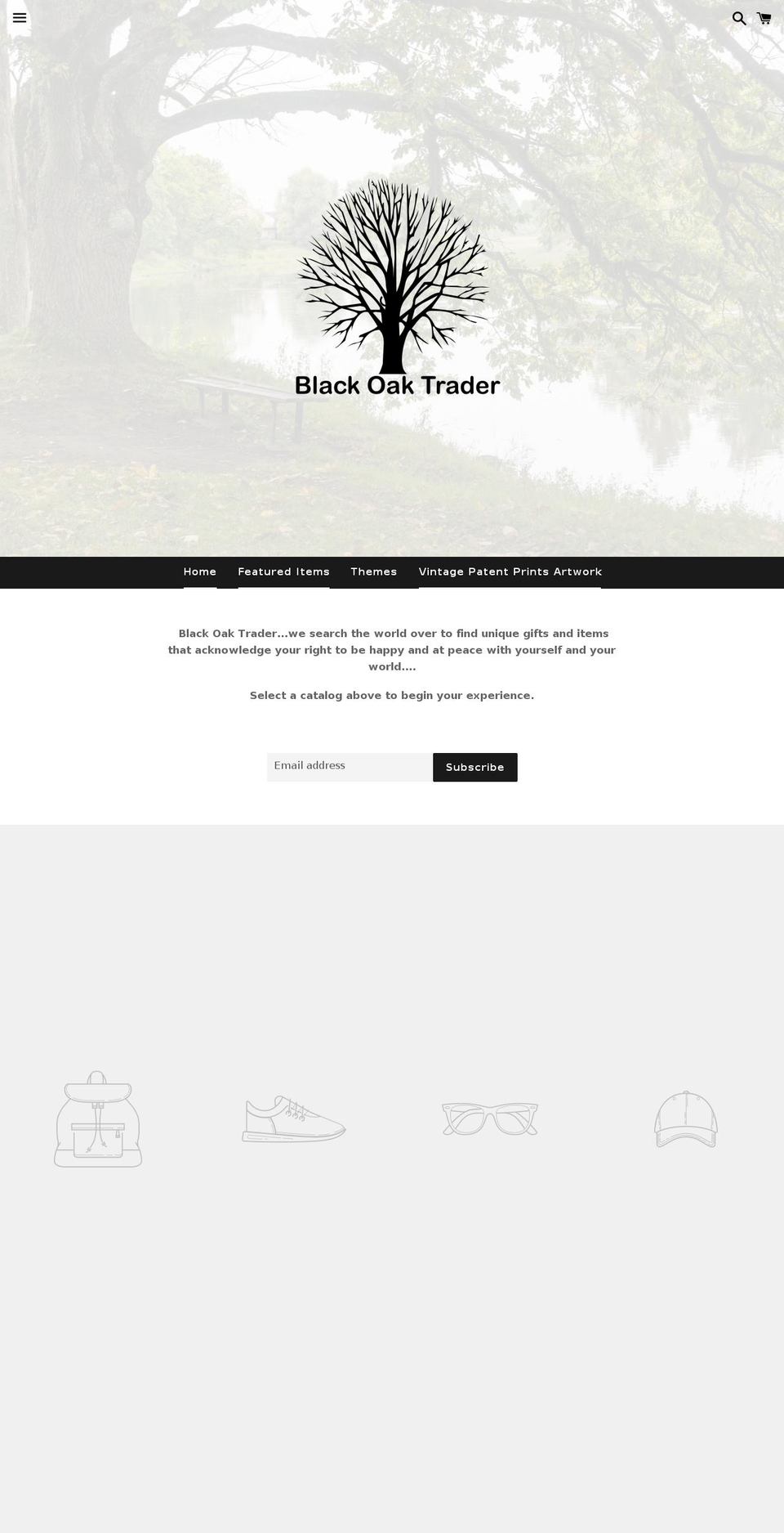 blackoaktrader.com — Shopify storefront screenshot