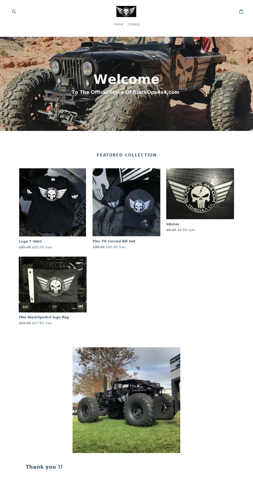 blackops4x4.com shopify website screenshot