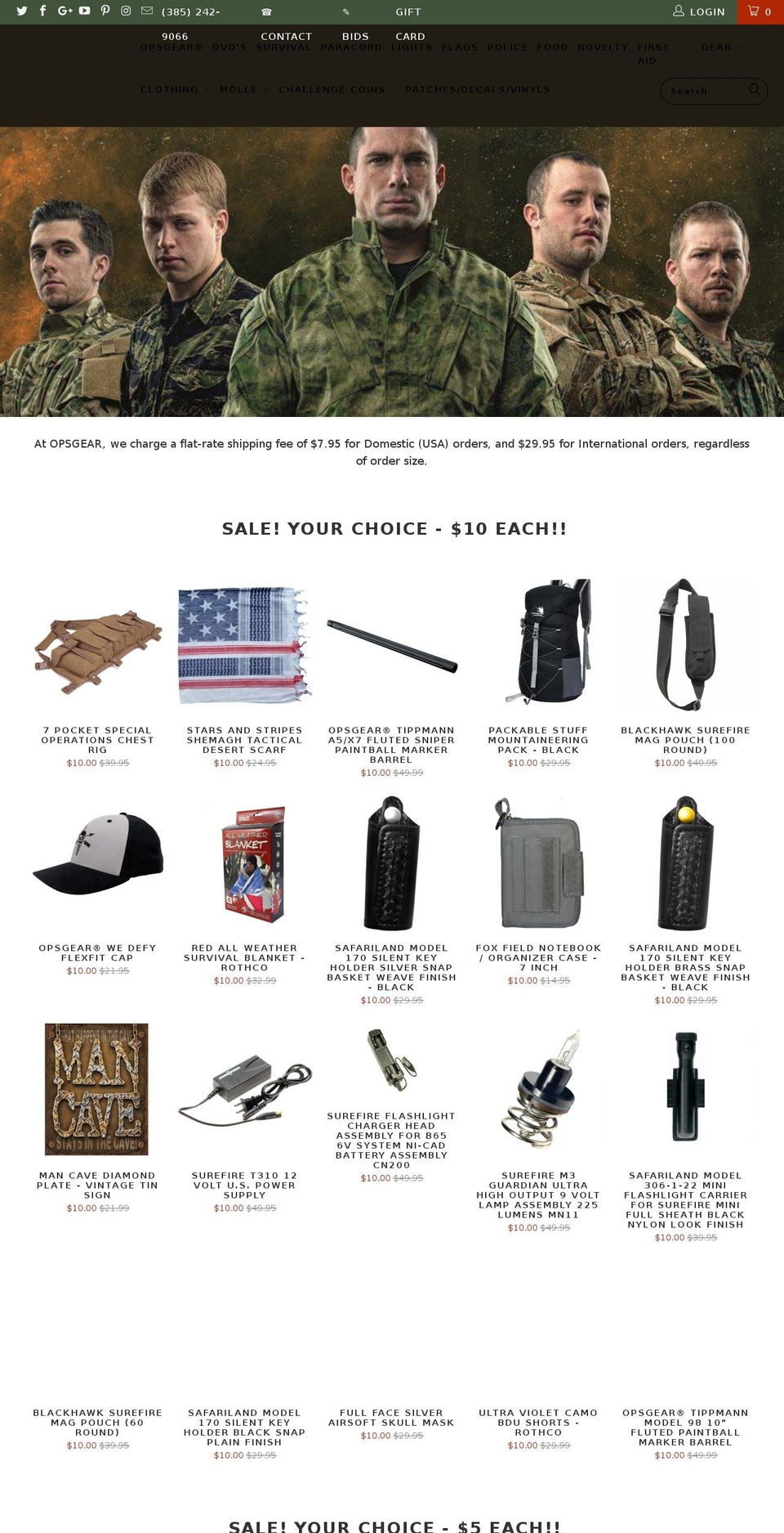 blackopsgear.com shopify website screenshot