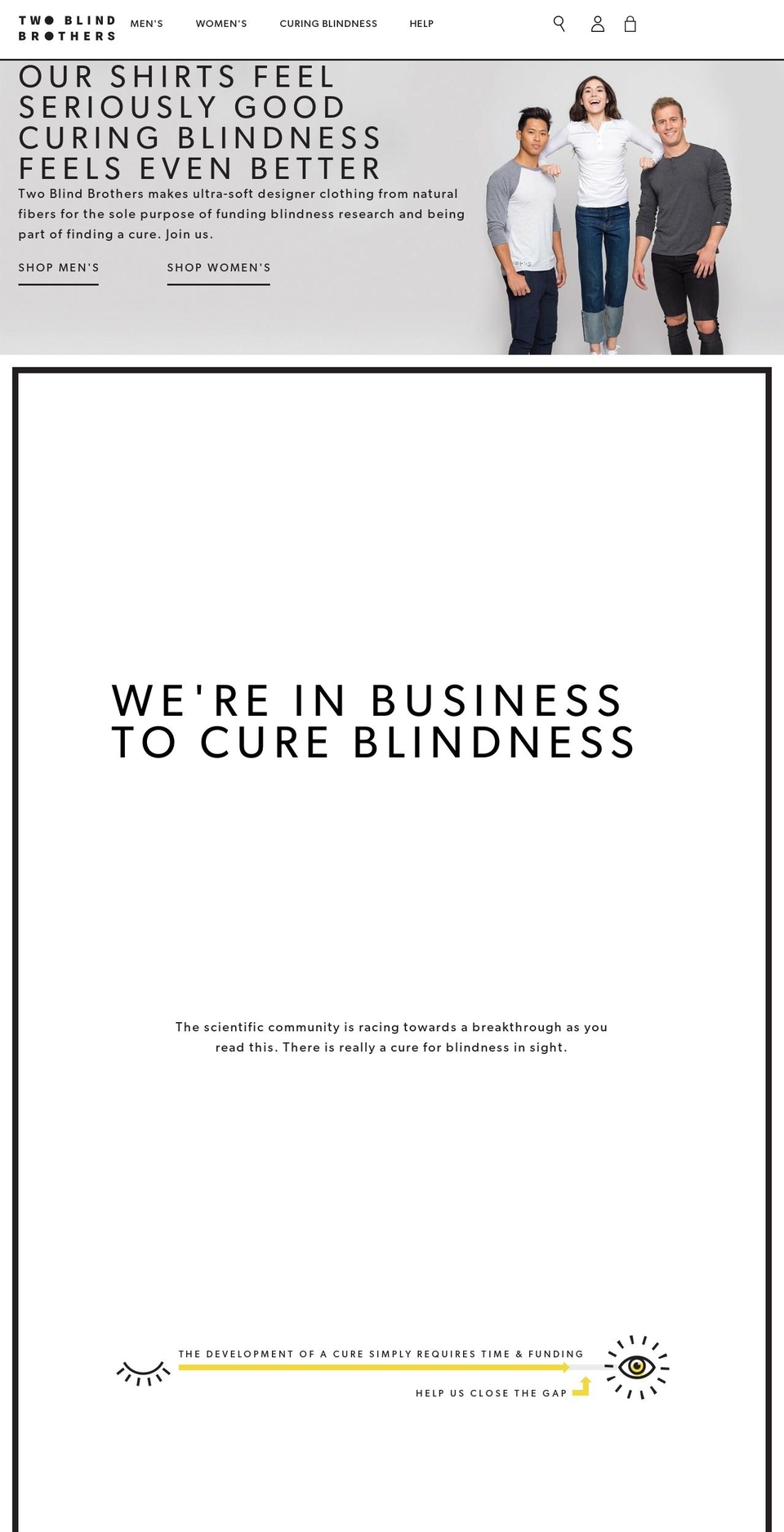 Two Blind Brothers - 5\/7\/2018 - RDS Shopify theme site example blackoutforblindness.com