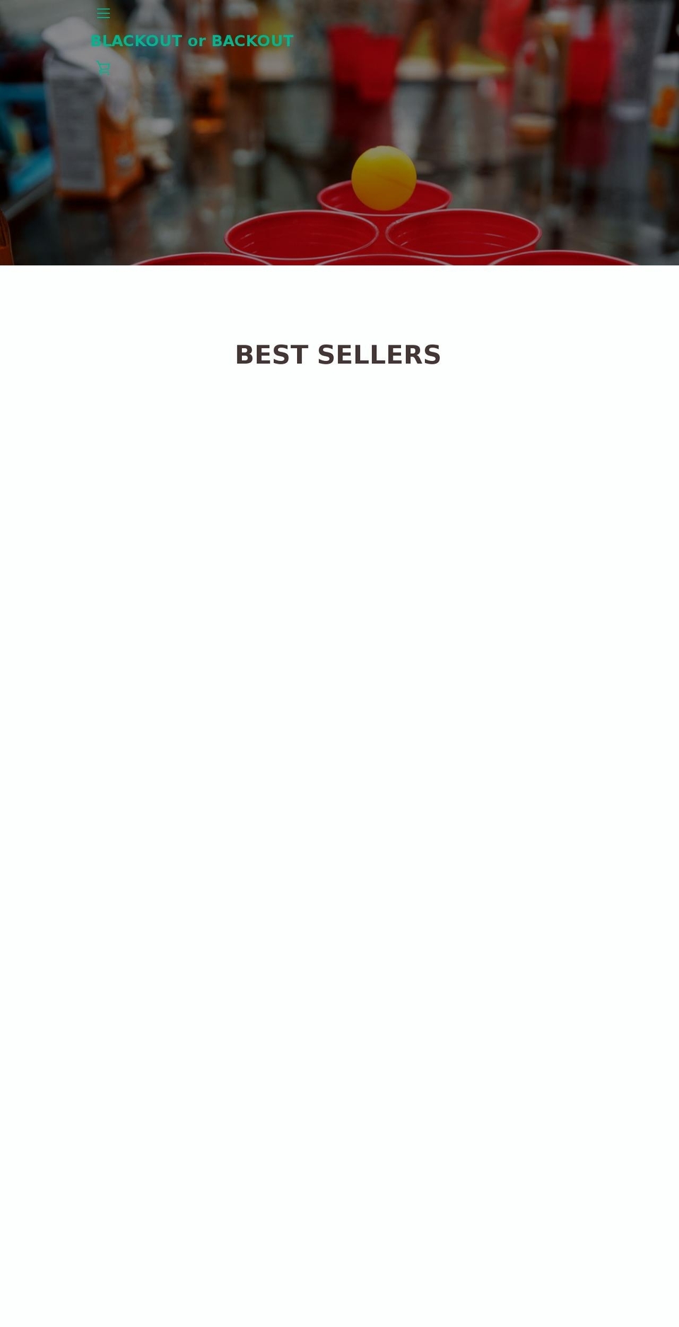 blackoutorbackout.com — Shopify storefront screenshot