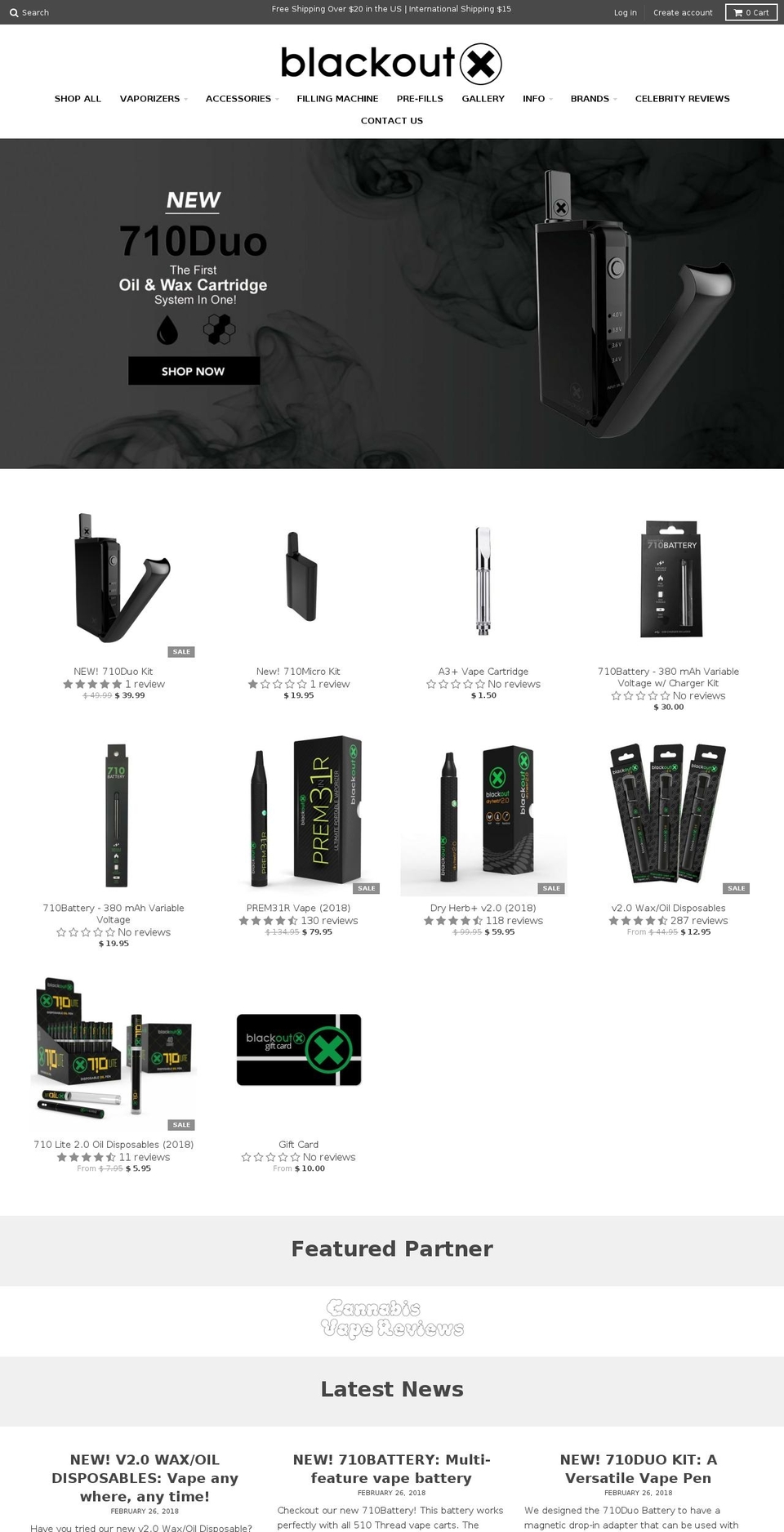 CofC District by Binary (TEST) - NEW THEME 2018 Shopify theme site example blackoutvape.com