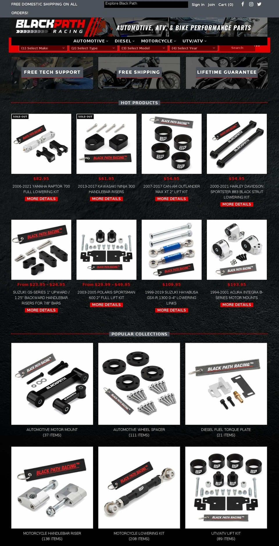 blackpathinc.myshopify.com shopify website screenshot