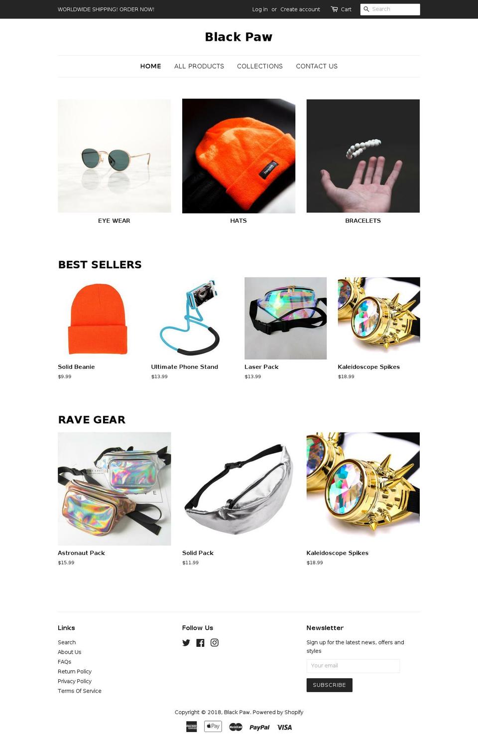 blackpawproducts.com — Shopify storefront screenshot