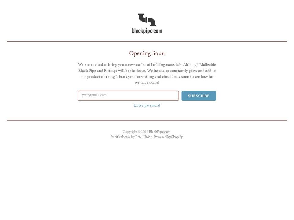 blackpipe.com shopify website screenshot