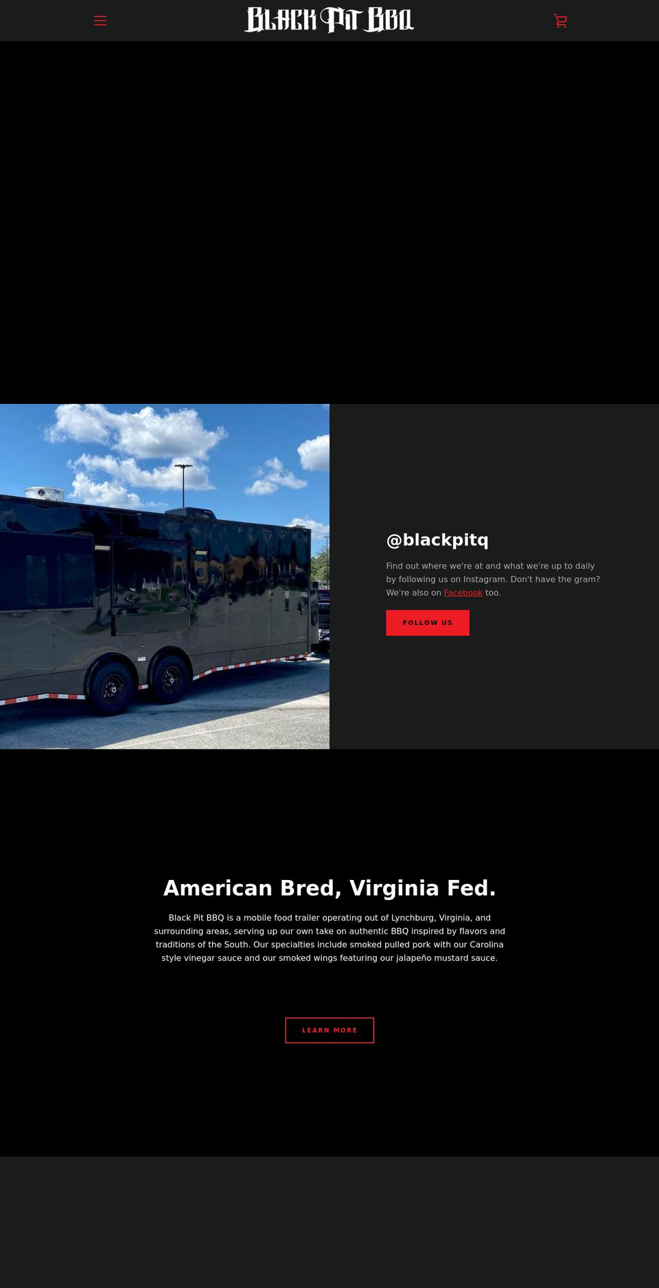 blackpitbbq.com shopify website screenshot