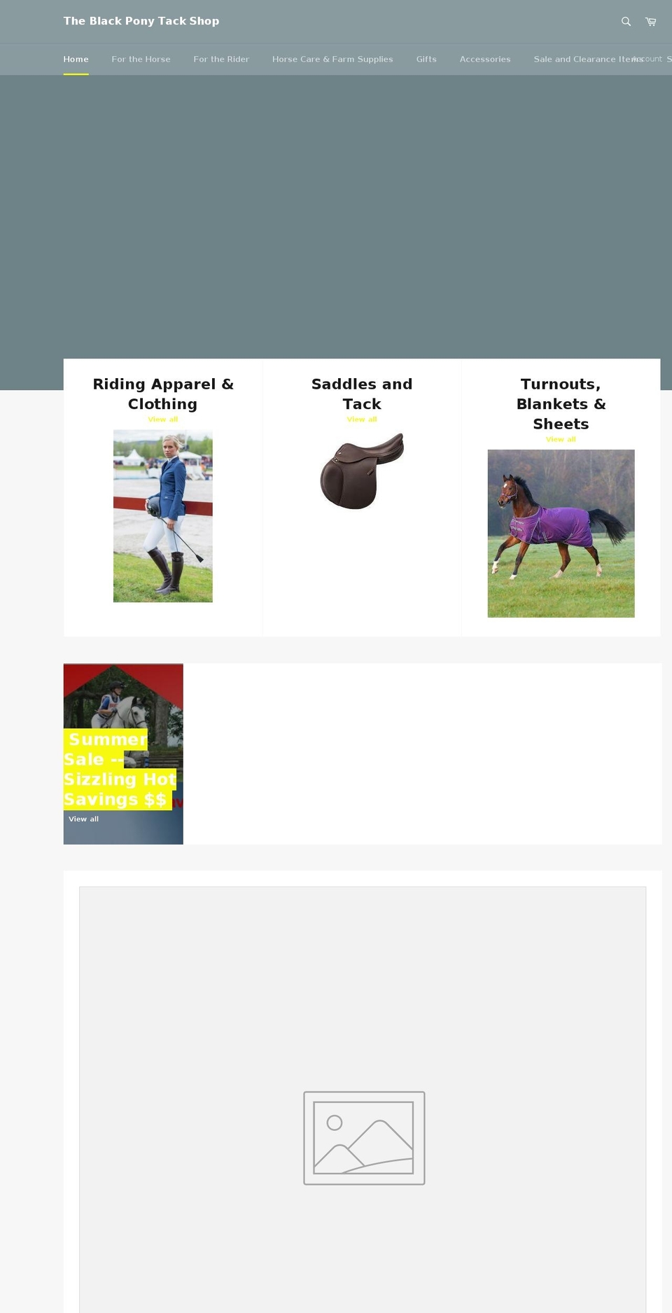 blackponytackshop.com shopify website screenshot