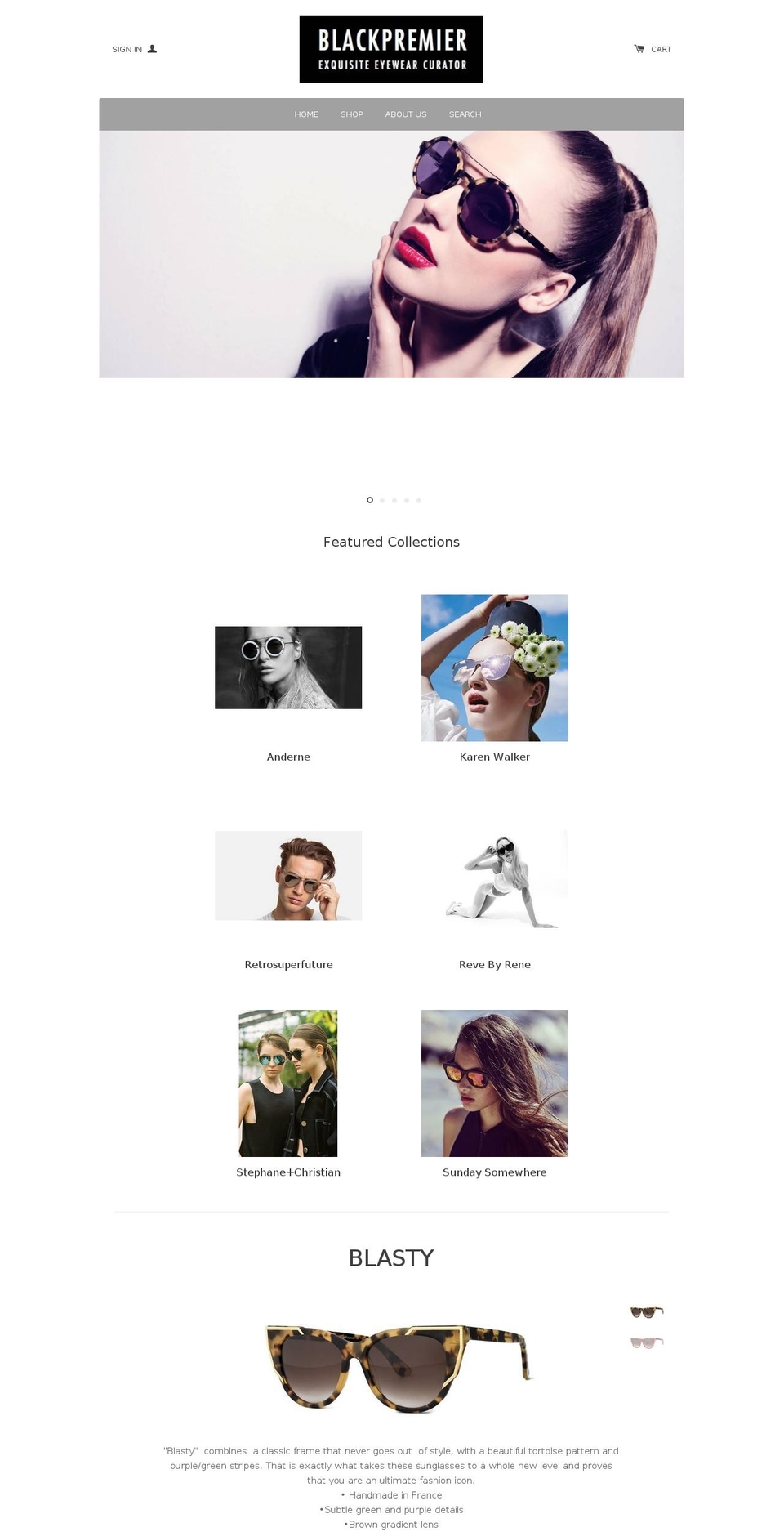 blackpremier.com shopify website screenshot