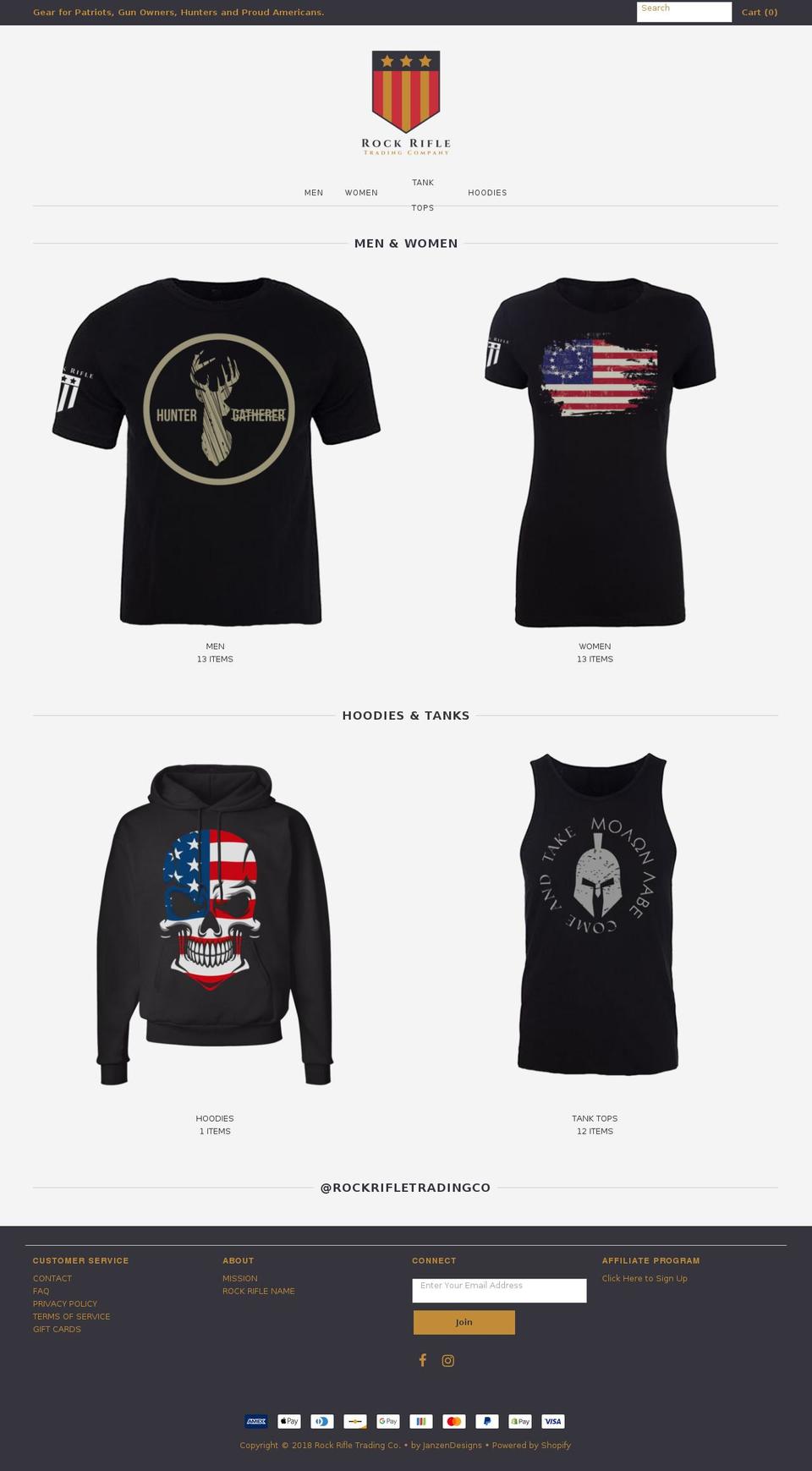 blackrifletrading.com — Shopify storefront screenshot