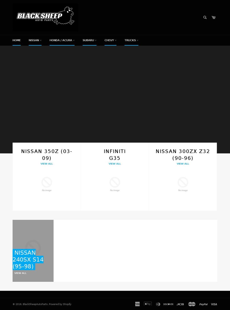 blacksheepautoparts.com — Shopify storefront screenshot
