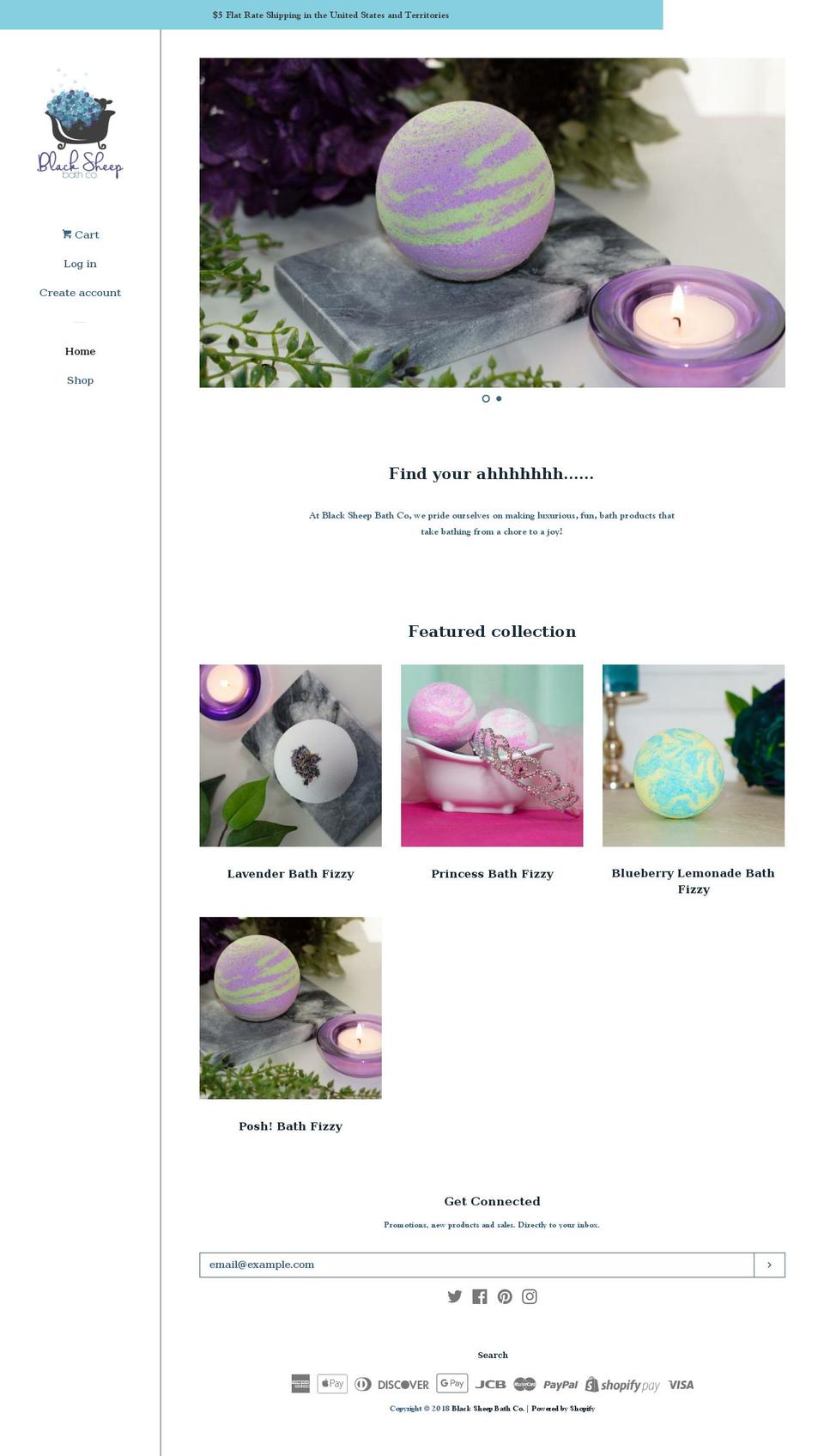 blacksheepbathandbeauty.com — Shopify storefront screenshot