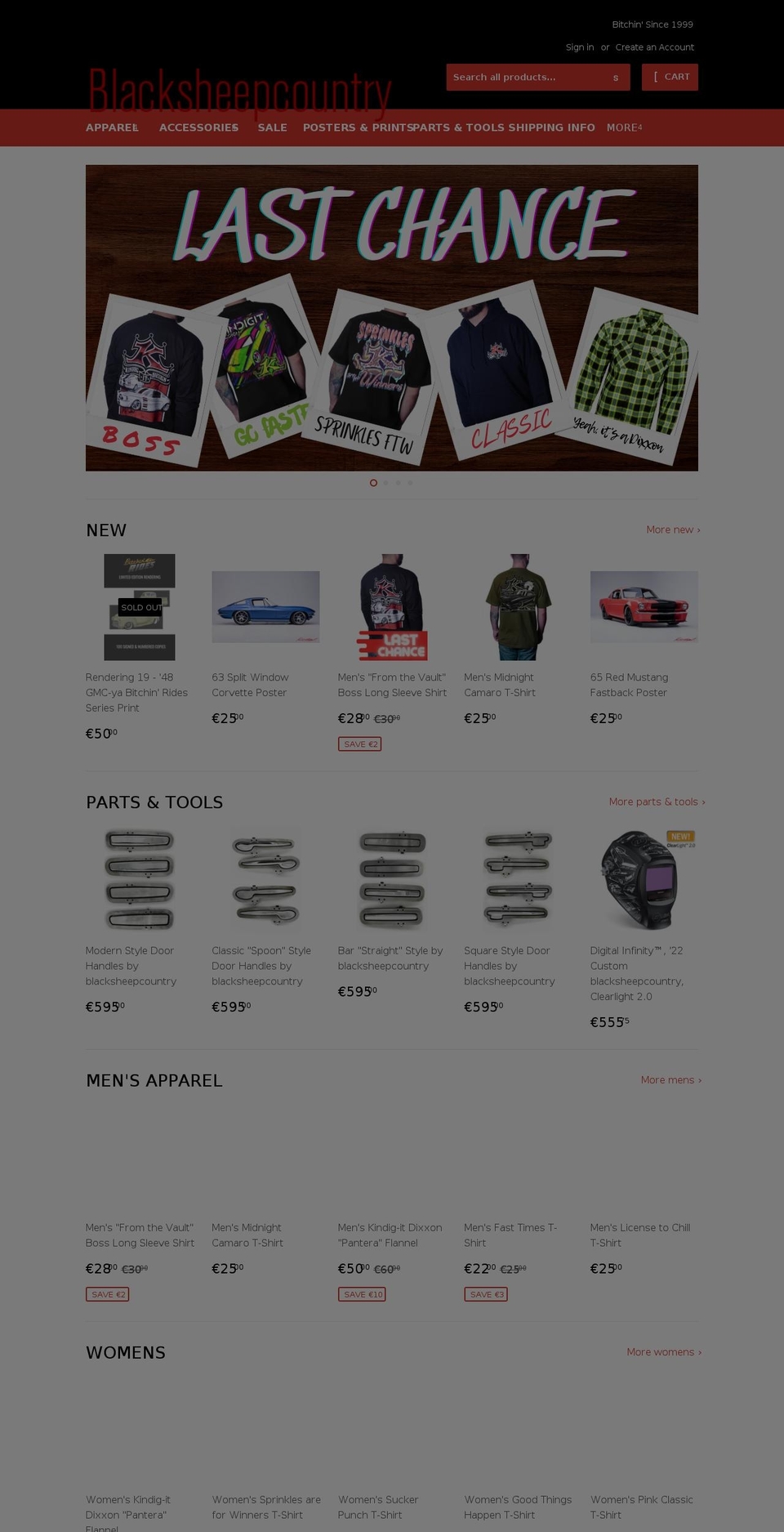 New Store Front Shopify theme site example blacksheepcountry.com