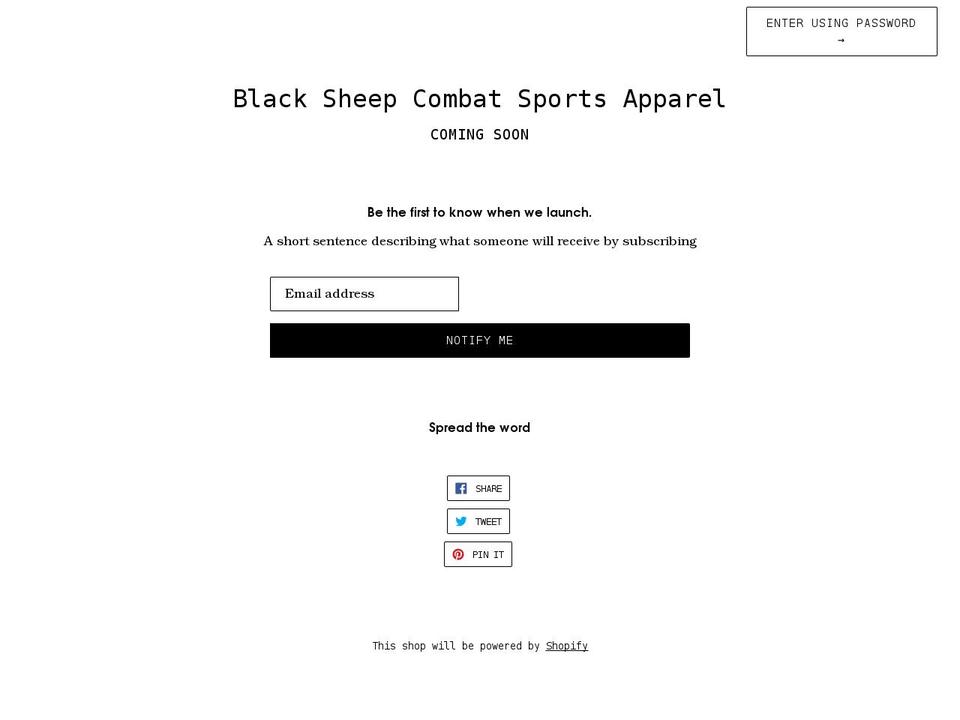 blacksheepcsa.shop shopify website screenshot