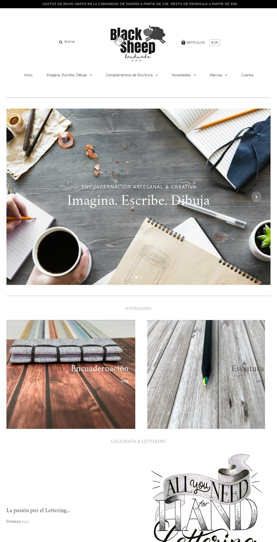 blacksheephandmade.com — Shopify storefront screenshot