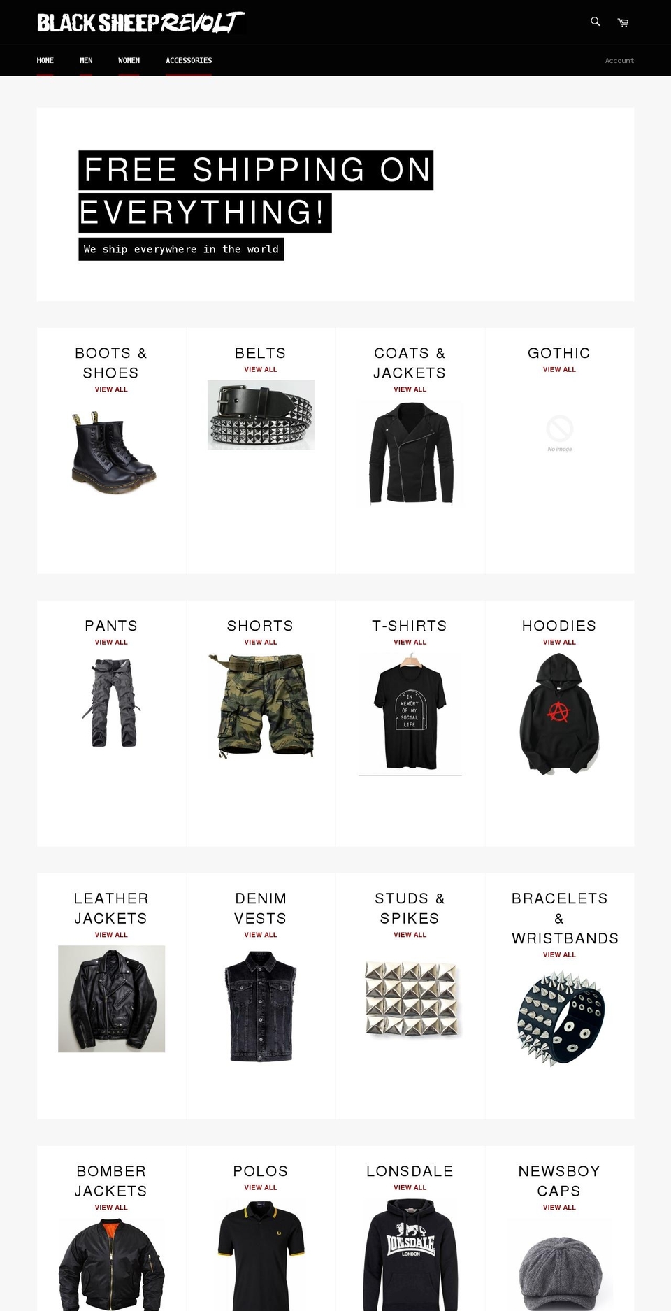 blacksheeprevolt.com shopify website screenshot