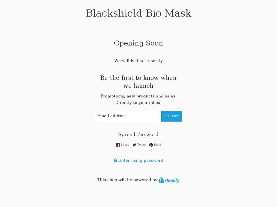 blackshield.us shopify website screenshot