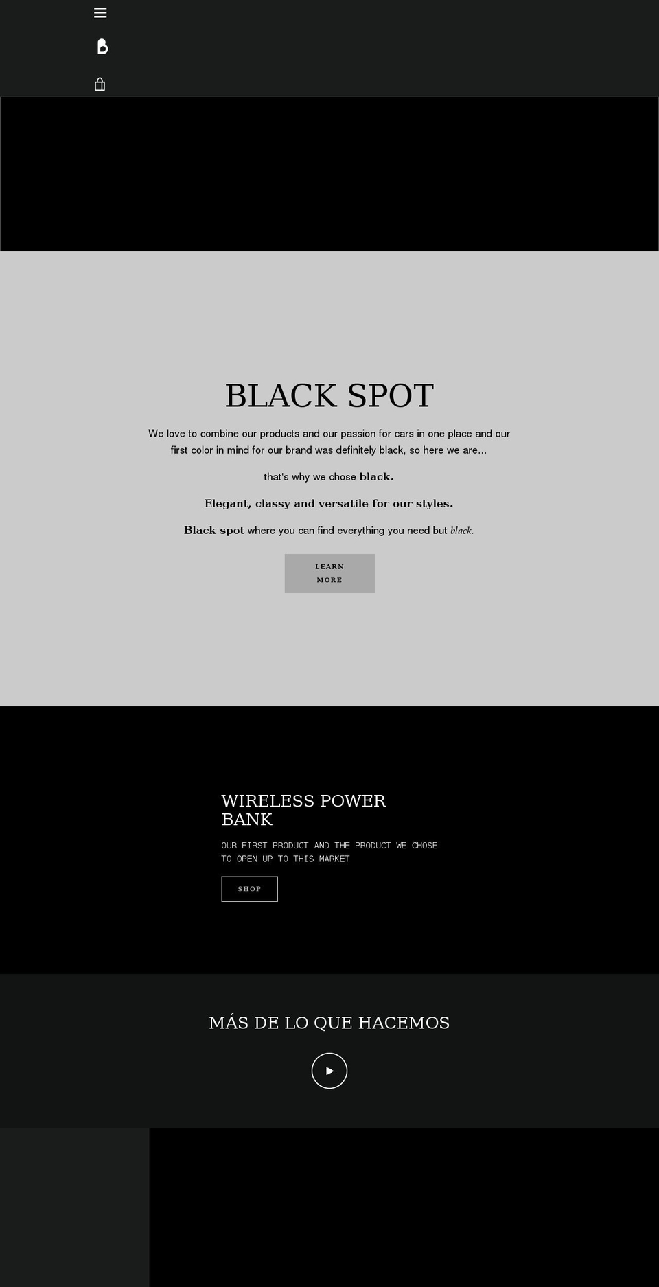 blackspotstore.com shopify website screenshot