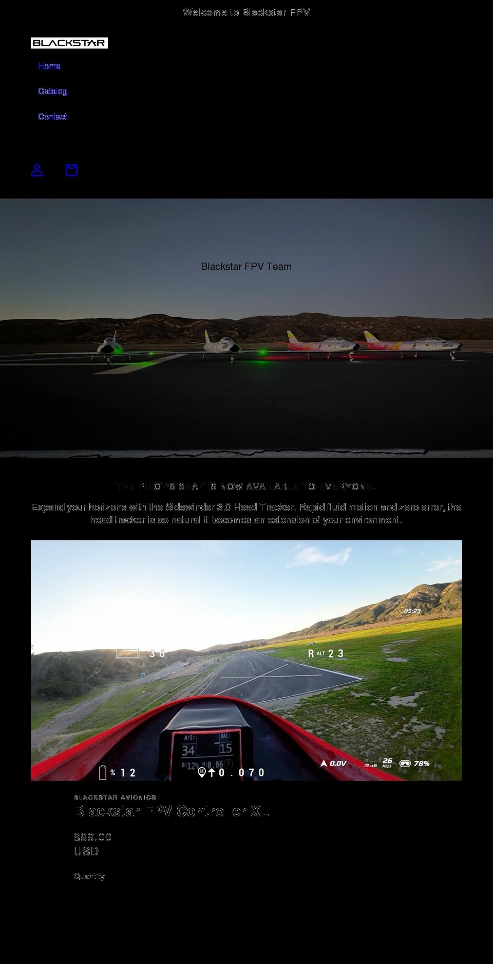 blackstarfpv.com — Shopify storefront screenshot