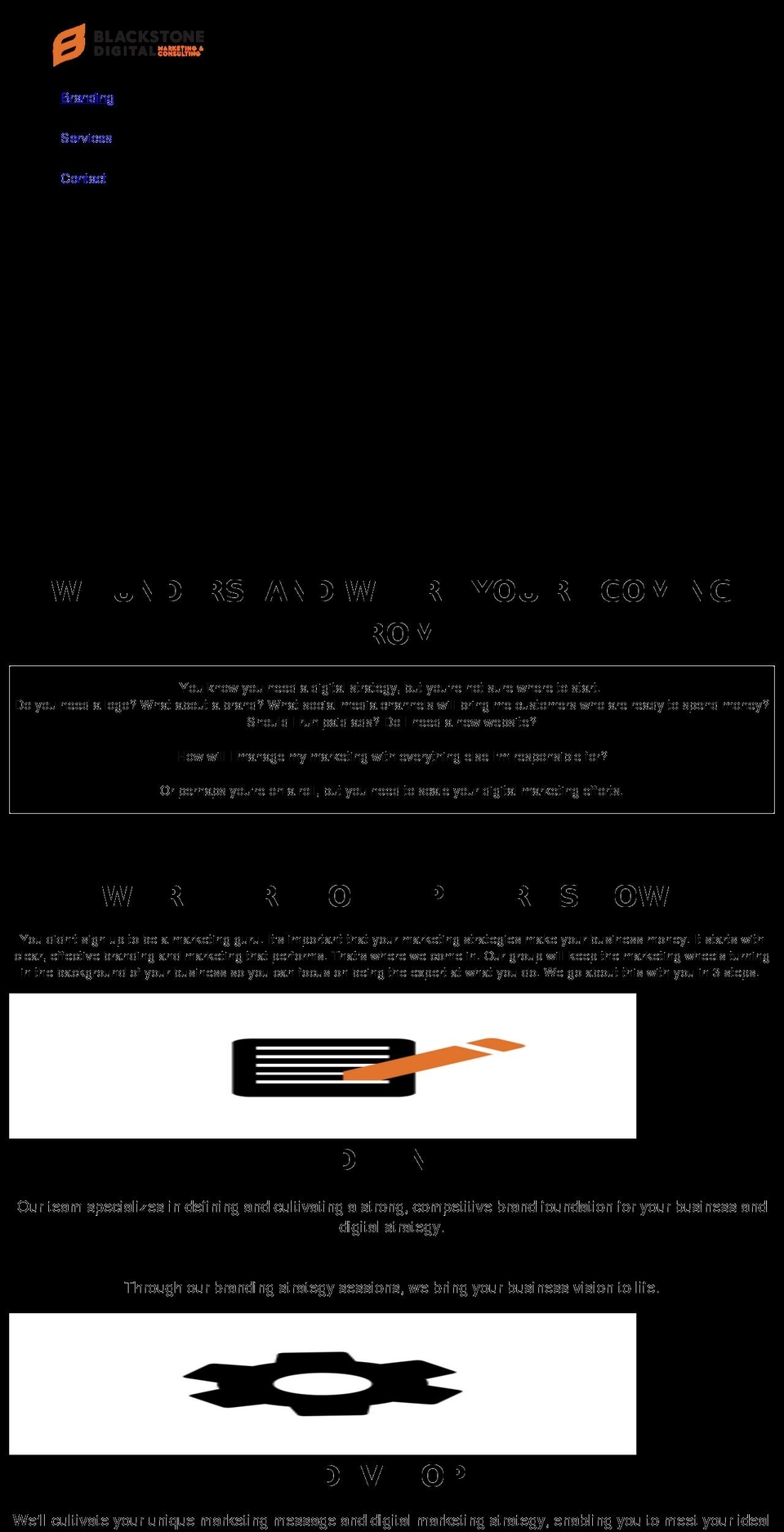 blackstonedigital.net shopify website screenshot
