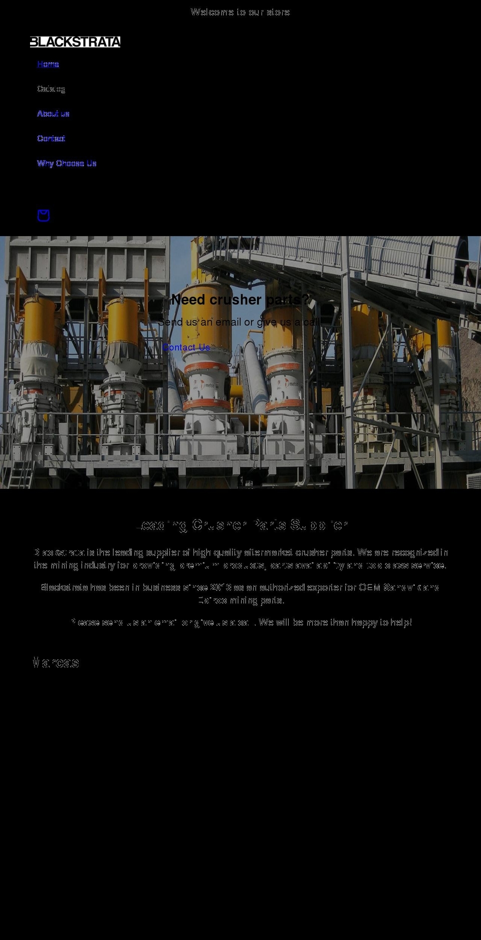 blackstrata.com shopify website screenshot