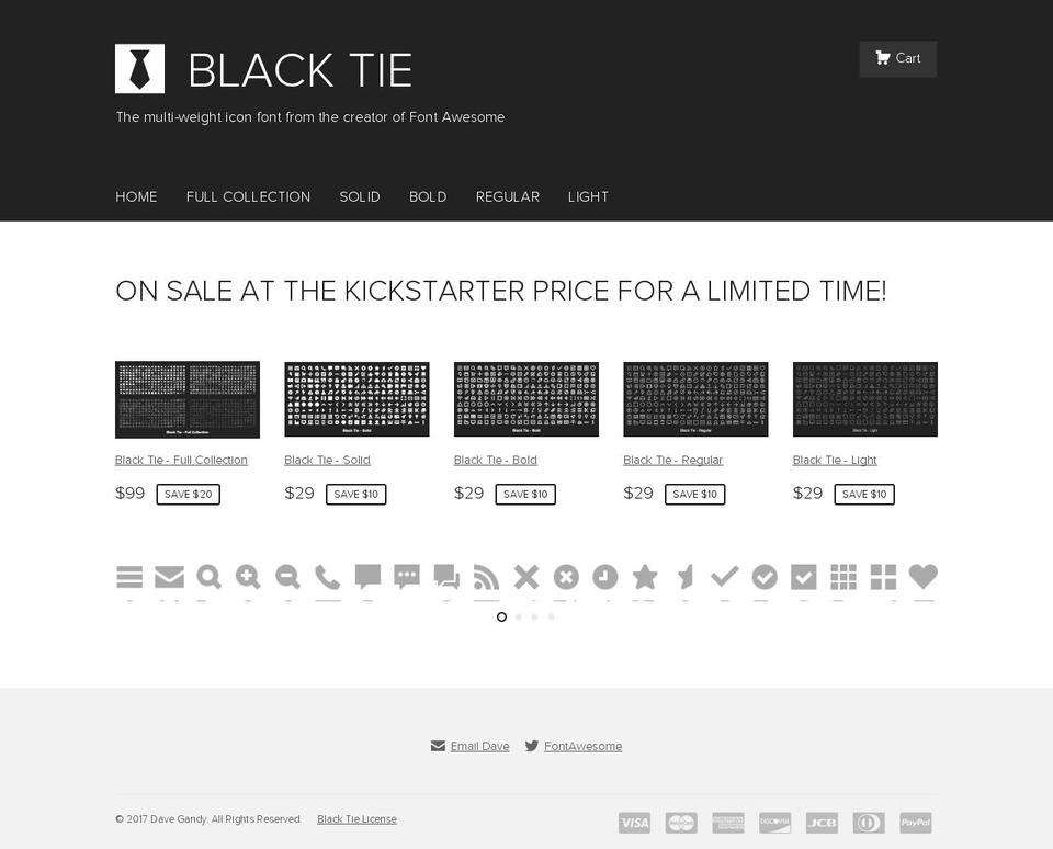 blacktie.io shopify website screenshot