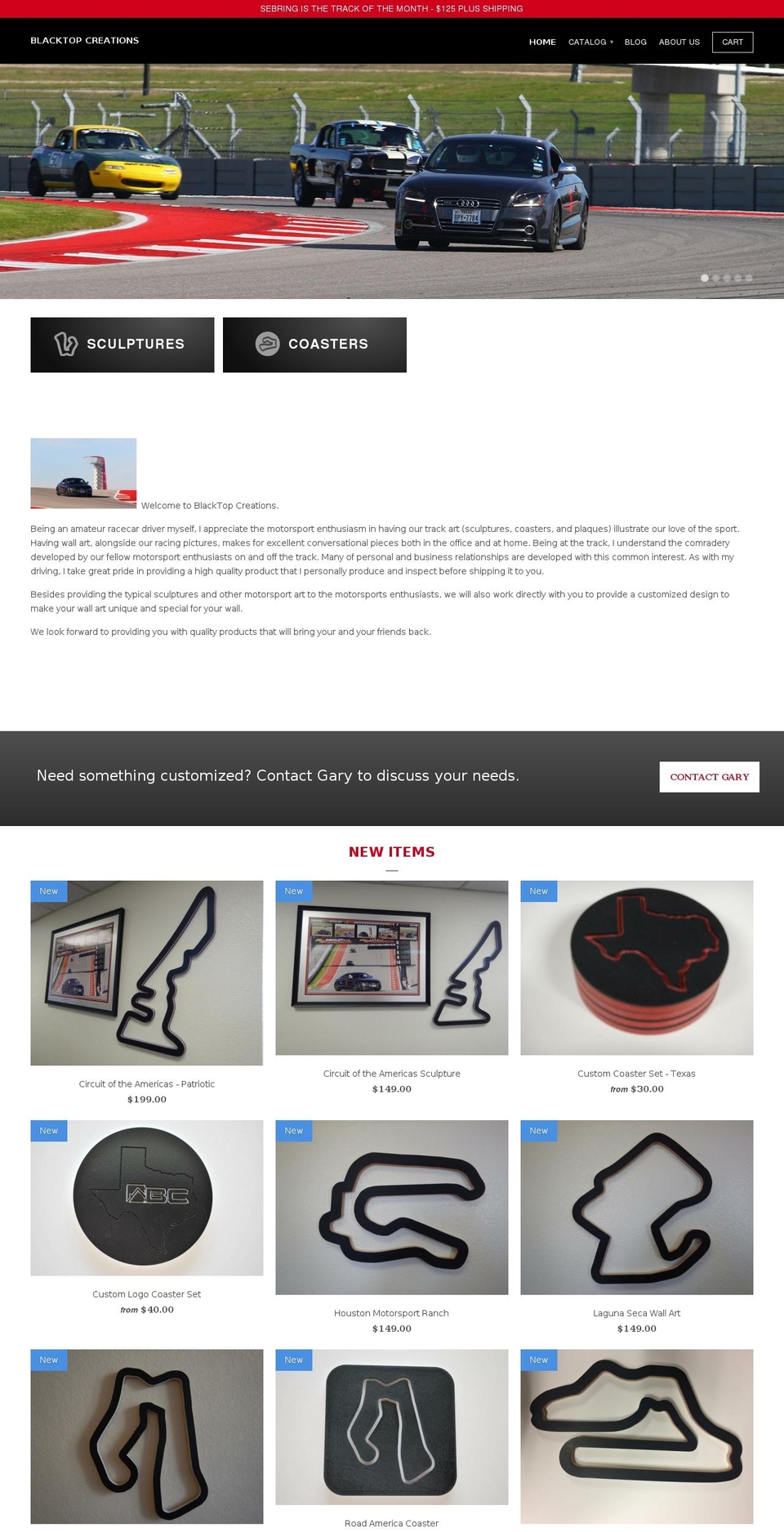 blacktopcreations.com shopify website screenshot