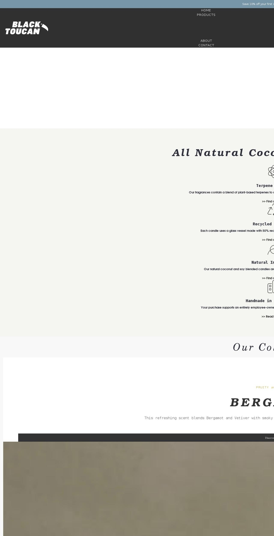 blacktoucan.com shopify website screenshot