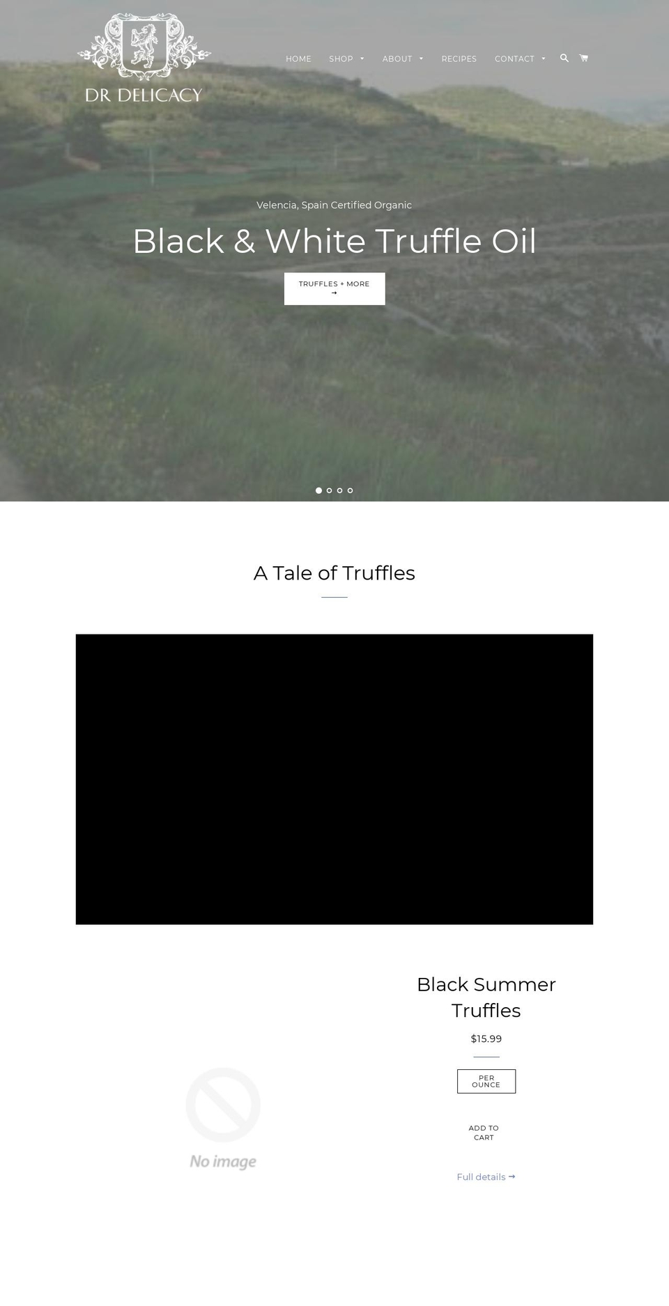 blacktruffles.com — Shopify storefront screenshot