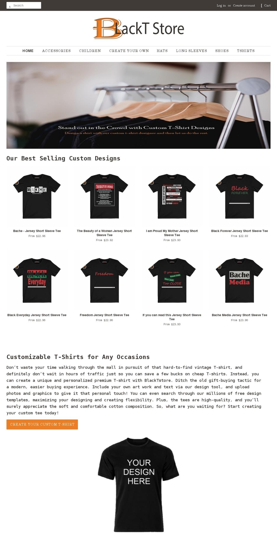 blacktstore.com — Shopify storefront screenshot