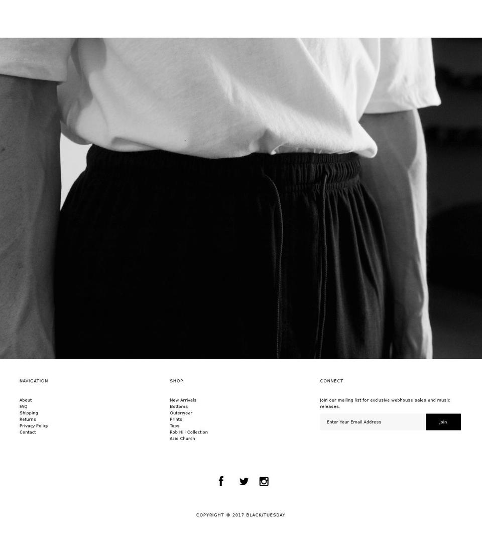 Baseline Shopify theme site example blacktuesday.us