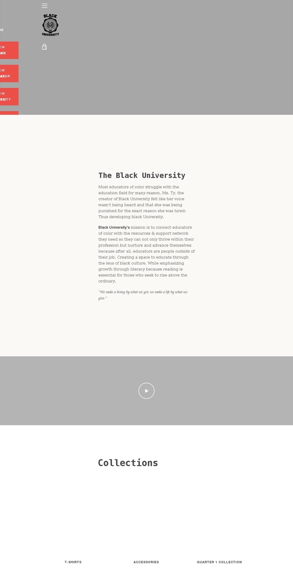 Narrative with Installments message Shopify theme site example blackuniversity.org
