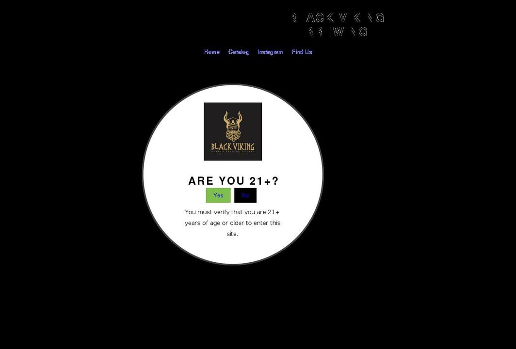 blackvikingbrewing.com shopify website screenshot