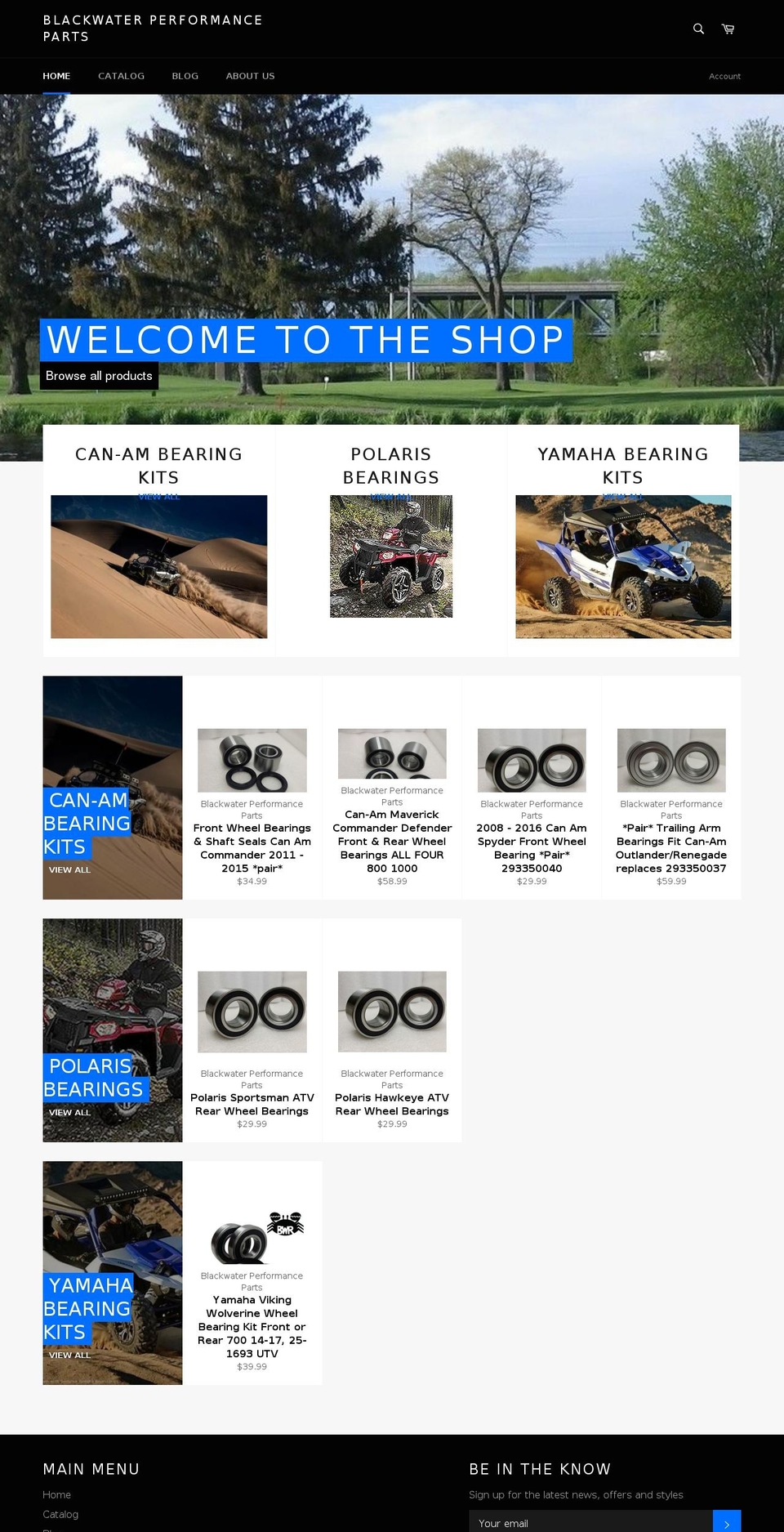 blackwaterperformanceparts.com — Shopify storefront screenshot
