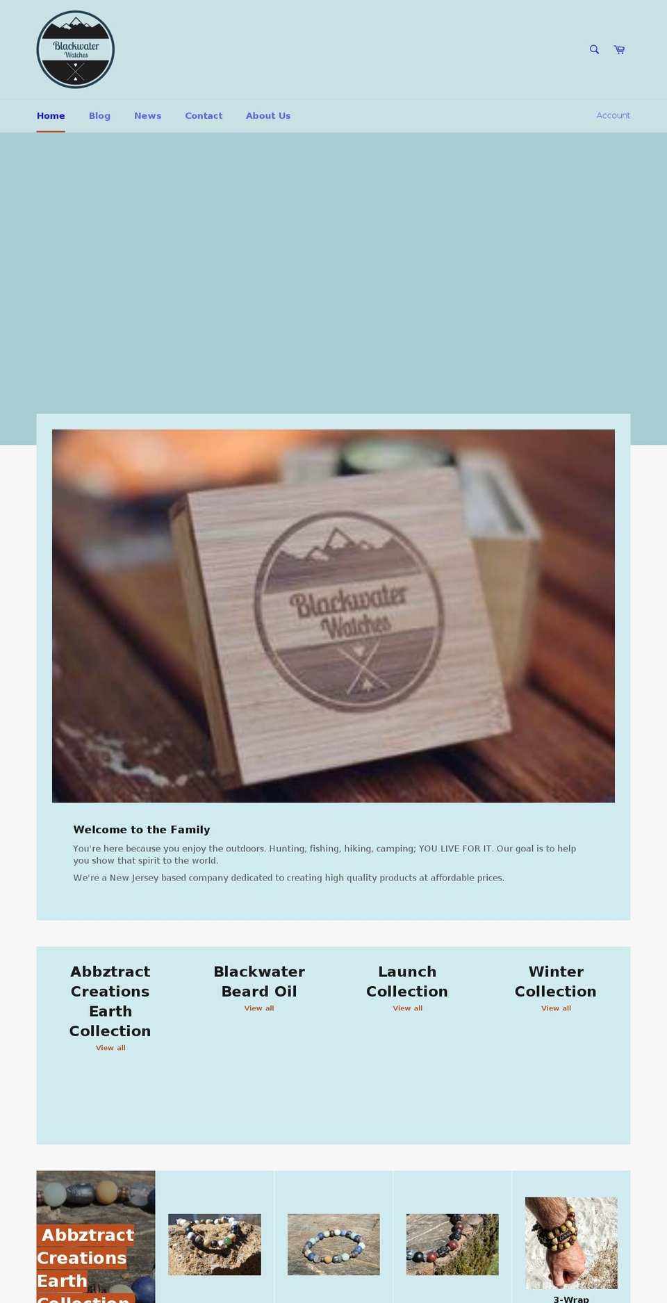 blackwaterwatches.com — Shopify storefront screenshot