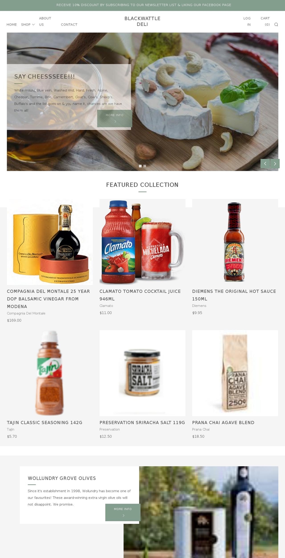 blackwattledeli.com.au shopify website screenshot