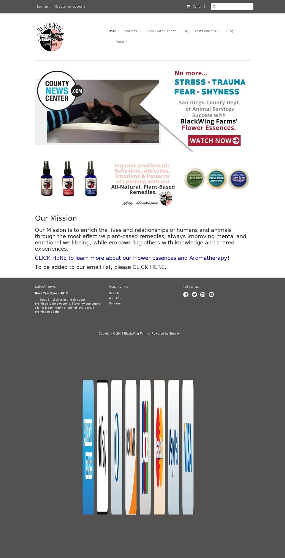 blackwingfarms.com shopify website screenshot