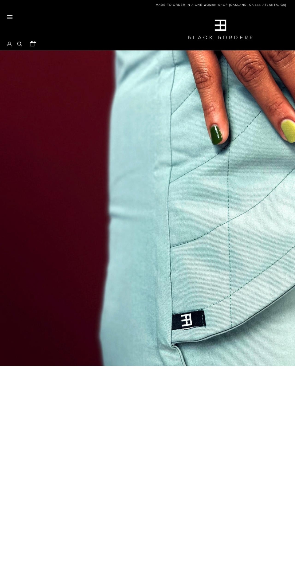 blackxborders.com shopify website screenshot