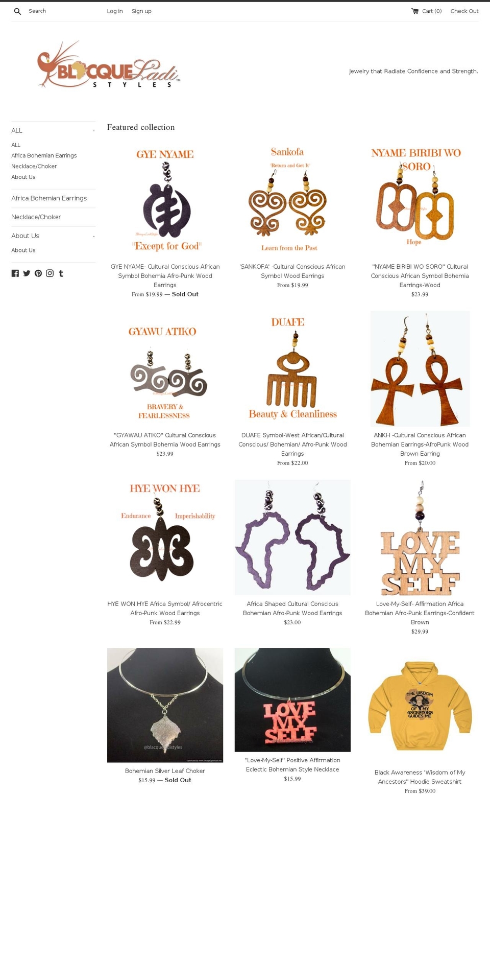 blacqueladistyles.com — Shopify storefront screenshot
