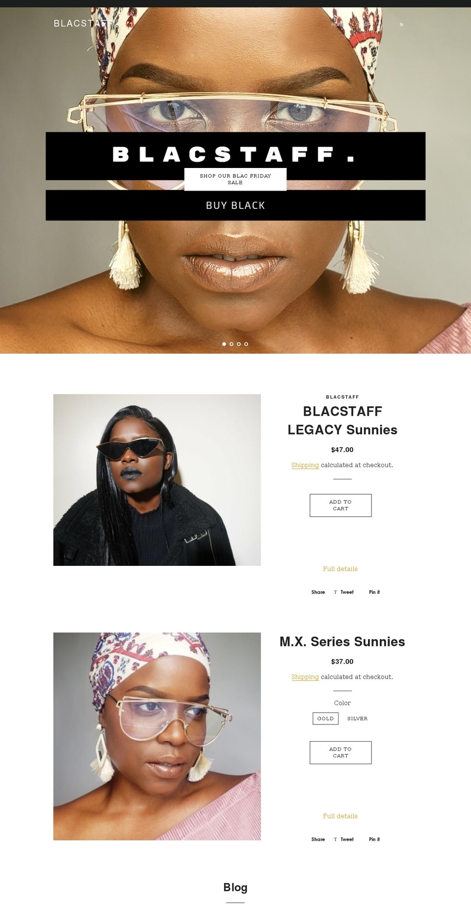blacstaff.com shopify website screenshot