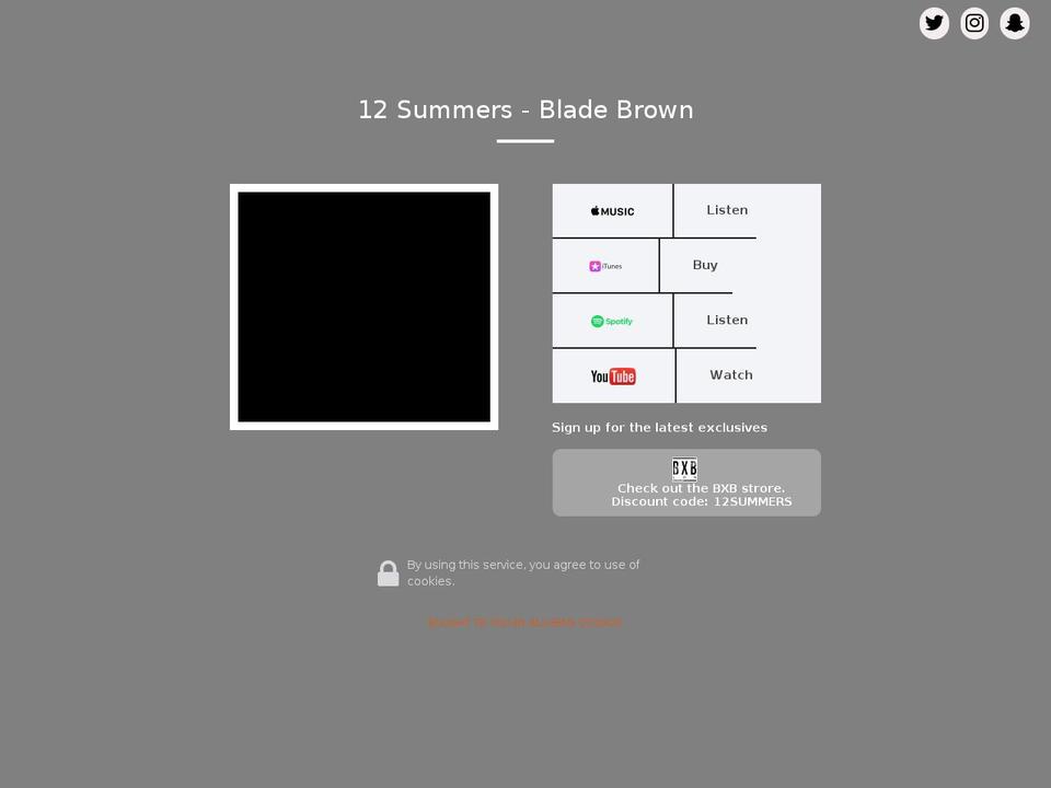 bladebrown.com — Shopify storefront screenshot