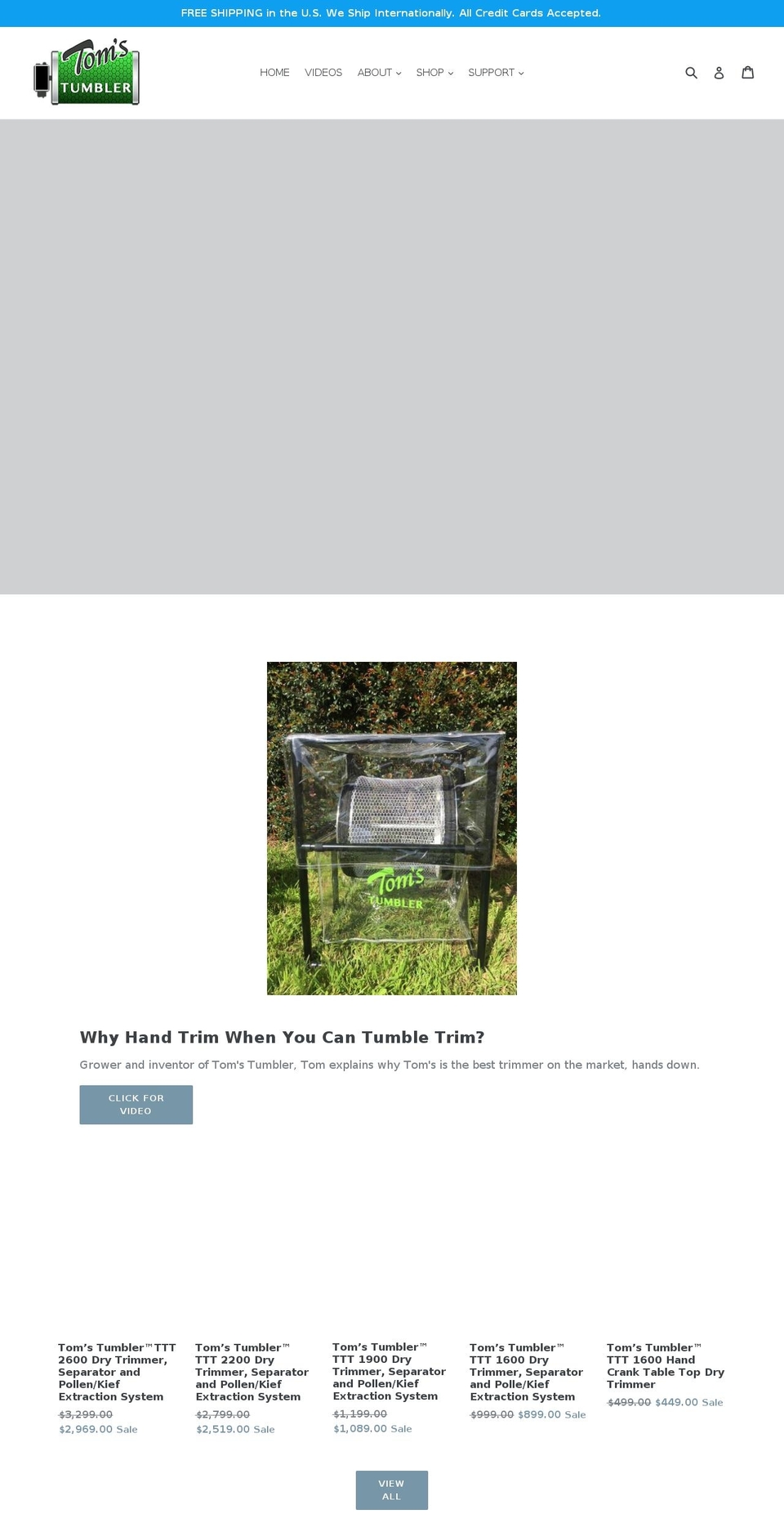 bladelesstrimmers.com — Shopify storefront screenshot