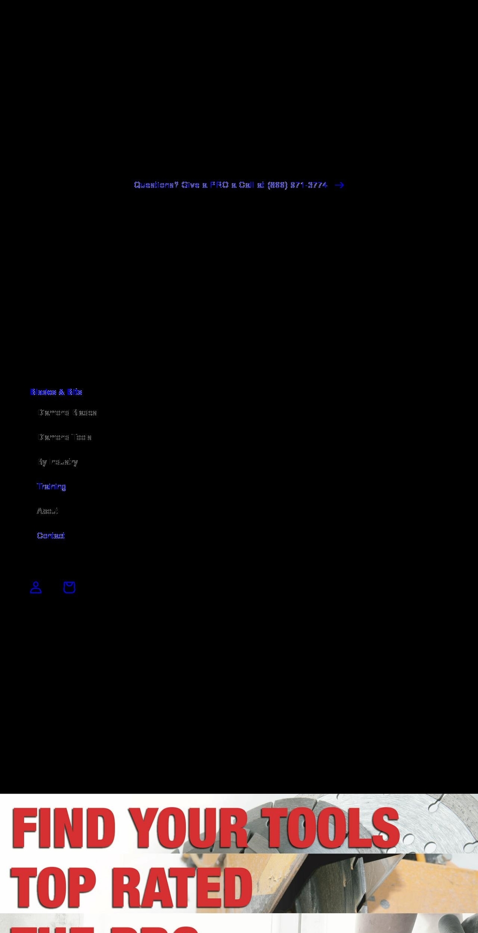 bladesandbits.com shopify website screenshot