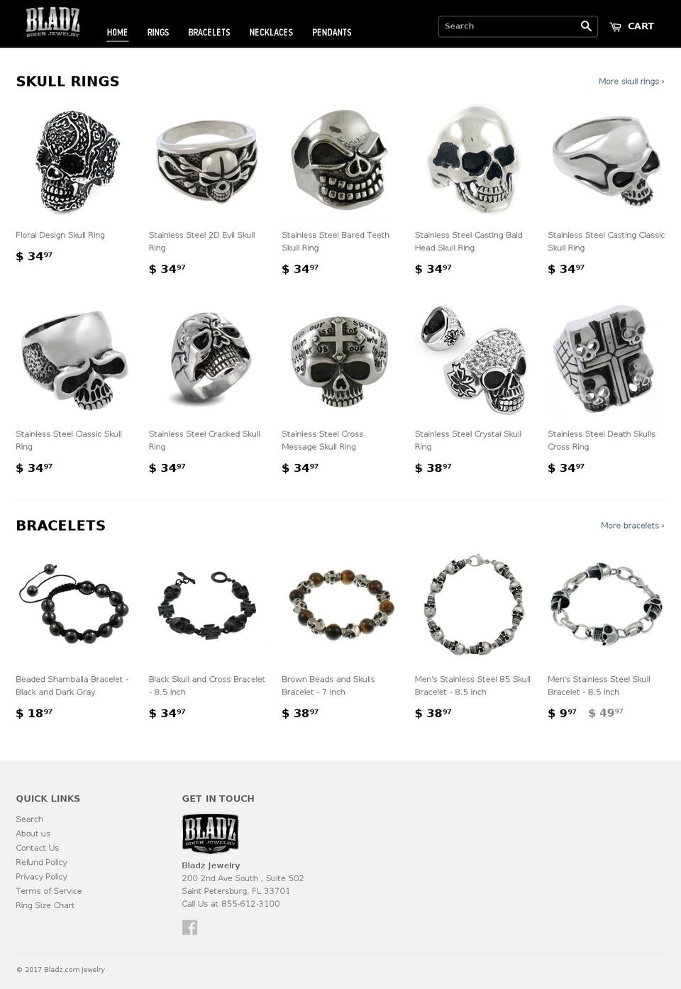 bladz.com shopify website screenshot