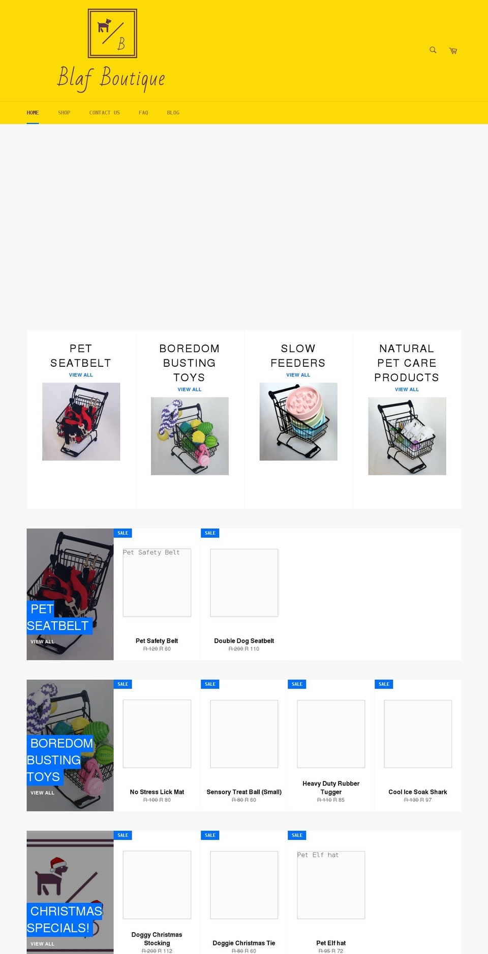 blafboutique.com shopify website screenshot