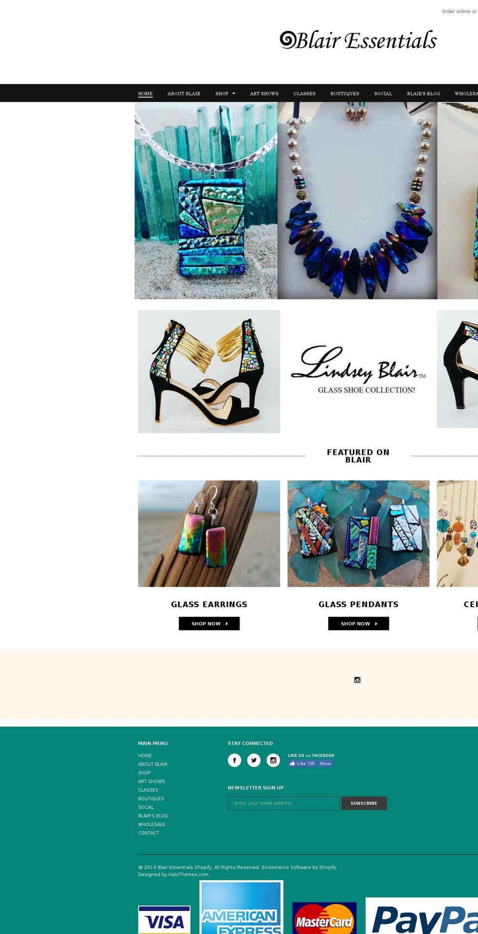 blairessentials.com shopify website screenshot