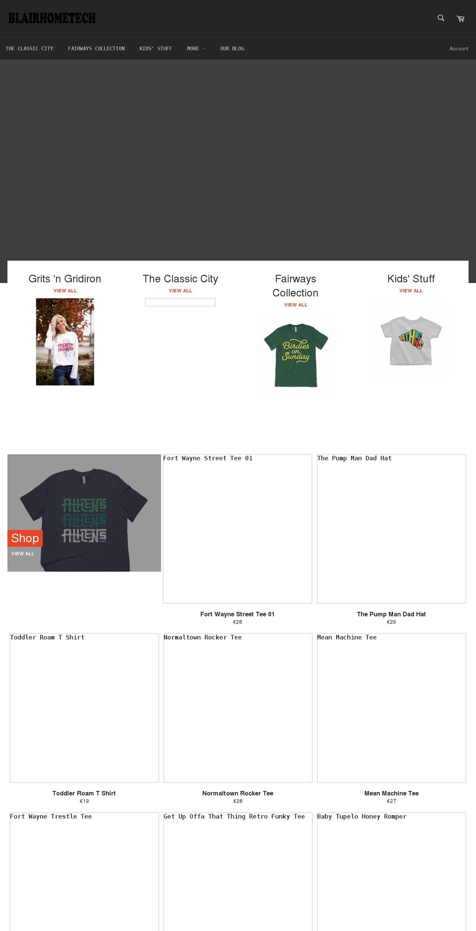 blairhometech.com shopify website screenshot