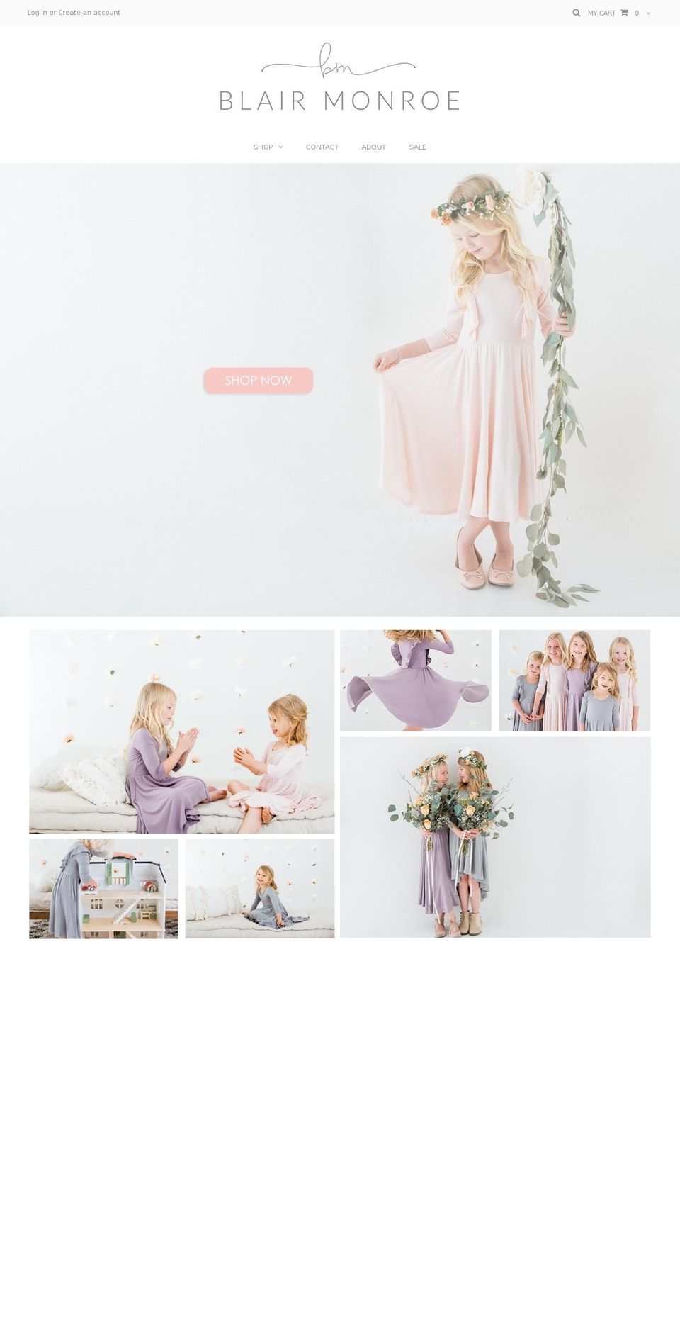 blairmonroe.com shopify website screenshot