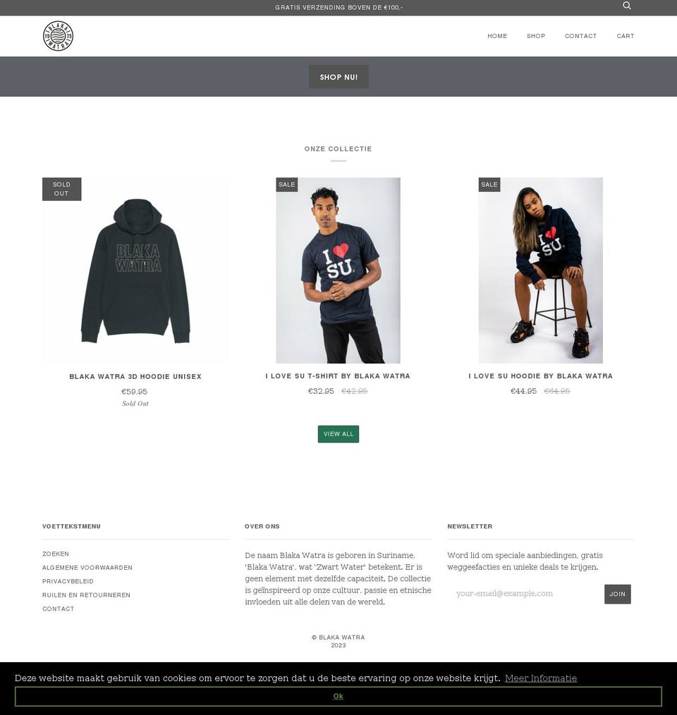 blakawatra.com shopify website screenshot